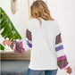 Anna-Kaci Striped Long Sleeve Tunic Top with Round Neck Pullover for Women