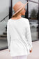 Anna-Kaci V Neck Button Front Long Sleeve Ruffle Peplum Blouse for Women Large 8-10 / White