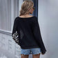 Anna-Kaci Waffle Knit Cheetah Print Layered Long Sleeve Top for Women