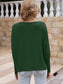 Anna-Kaci Waffle Knit One Off Shoulder Long Sleeve Top Solid Color for Women
