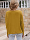 Anna-Kaci Waffle Knit One Off Shoulder Long Sleeve Top Solid Color for Women