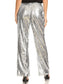 Anna-Kaci Women's Stretch Waist Sparkly Sequin 70,s Disco Flare Wide Leg Pants - Anna-Kaci