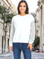 Sparkle Sequin Tops Sweatshirt Long Lantern Sleeve Pullover