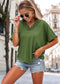 Scallop Lace V Neck T-Shirt