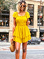Puff Sleeve Tiered Romper