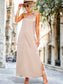 One Shoulder Bow Maxi Dress