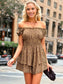 Puff Sleeve Tiered Romper