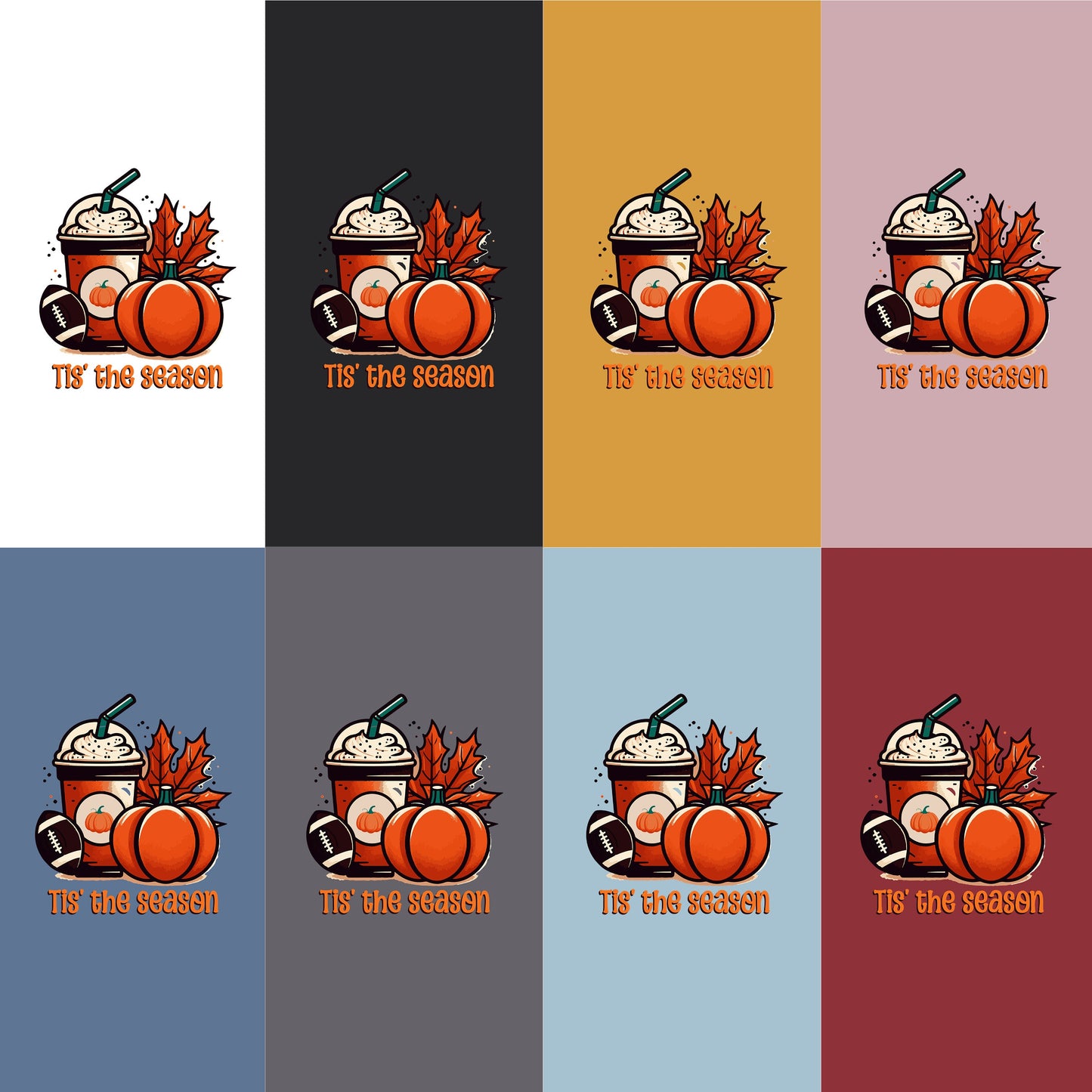 Tis The Season for Starbucks PSL and Game Day T-Shirt - PSL, Football, Autumn Delight, Game Day Event, Sports Event, Coffee Lover, Autumn