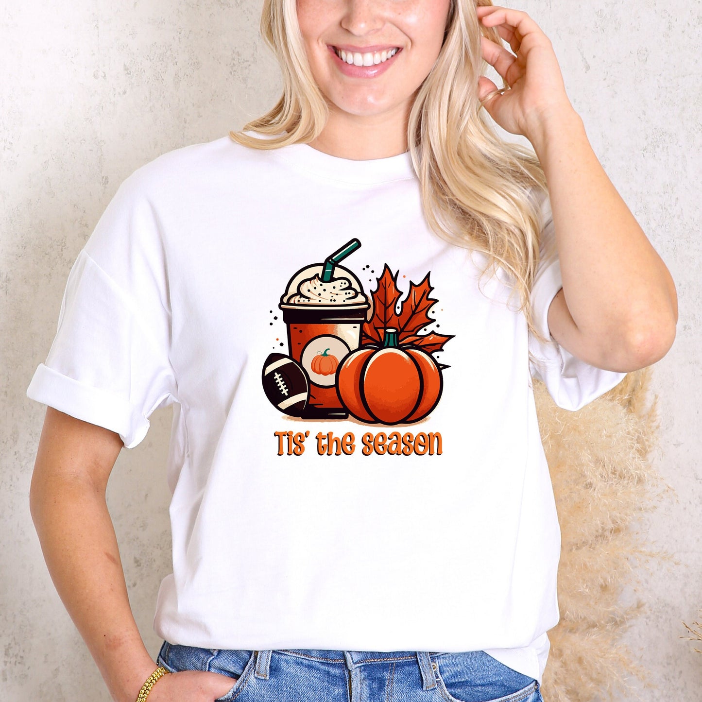 Tis The Season for Starbucks PSL and Game Day T-Shirt - PSL, Football, Autumn Delight, Game Day Event, Sports Event, Coffee Lover, Autumn