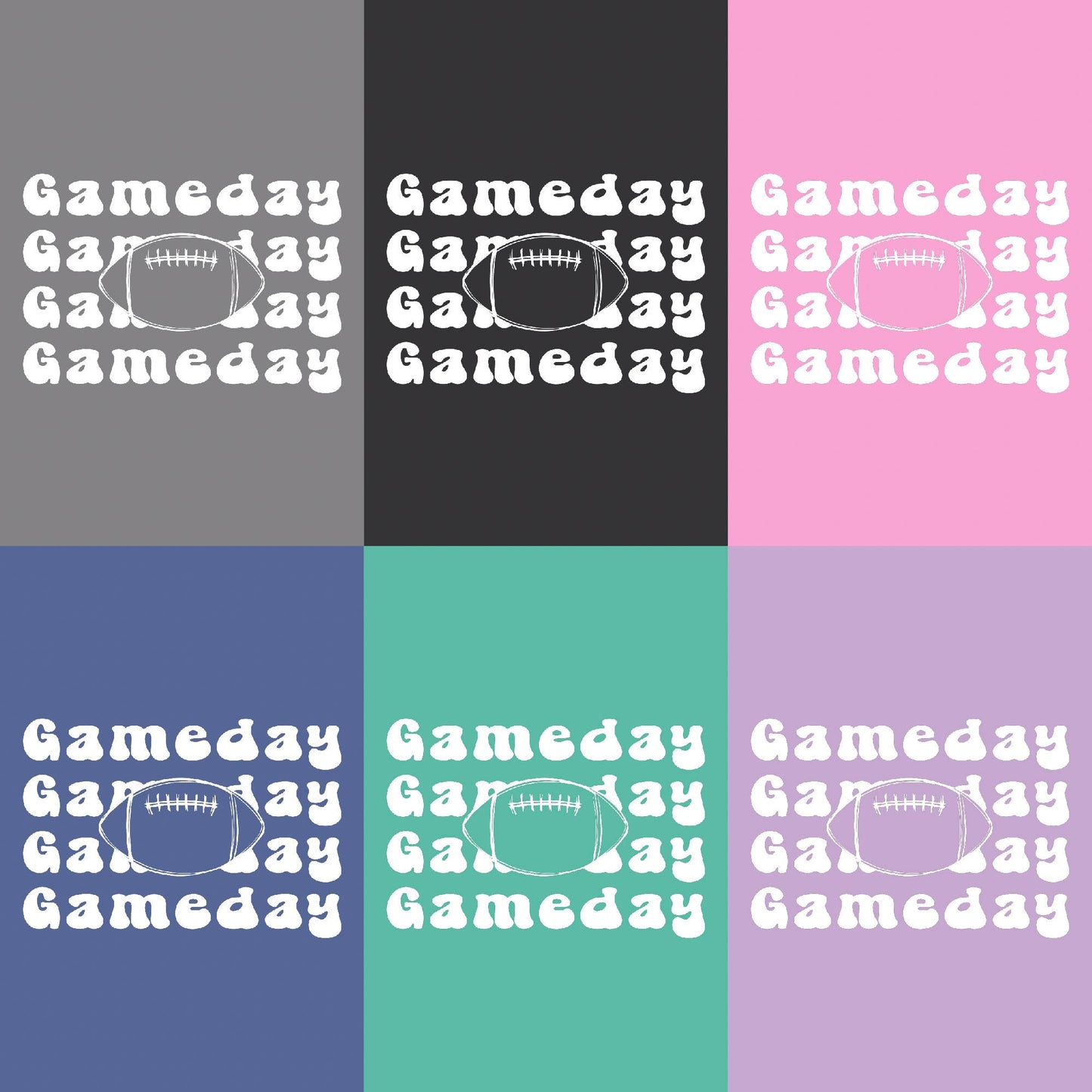 Game Day White Font Tee - Football Backdrop, Sports Event Vibes, Tail Gate Tee, Football Tee, Sports Tee, Sports Girl, White Font, Acid Tee