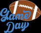 Game Day Groove Blue Font Tee - Football Backdrop, Sports Event Vibes, Tail Gate Tee, Football Tee, Sports Tee, Sports Girl