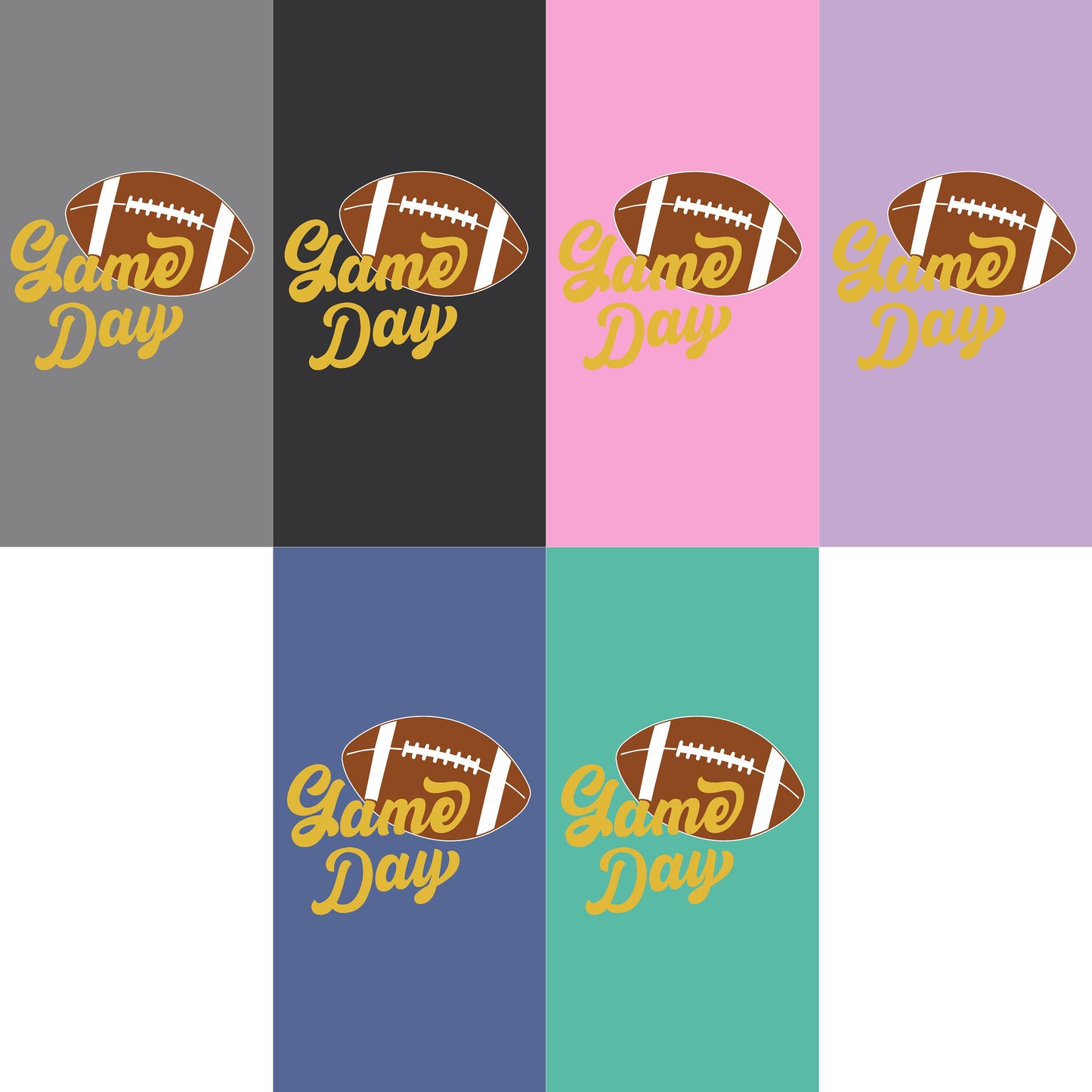 Game Day Groove Yellow Font Tee - Football Backdrop, Sports Event Vibes, Tail Gate Tee, Football Tee, Sports Tee, Sports Girl