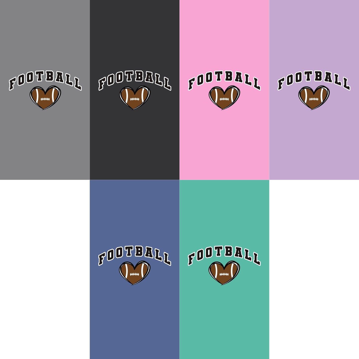 Heart of the Game Football Tee - Groove Font, Sports Event Love, Game Day Tee, Tailgate Tee, Sports Tee, Sports Lover