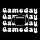 Game Day White Font Tee - Football Backdrop, Sports Event Vibes, Tail Gate Tee, Football Tee, Sports Tee, Sports Girl, White Font, Acid Tee